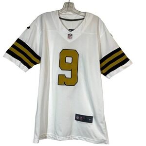 Nike Drew Brees New Orleans Saints Jersey White Embroidered Stitched Small